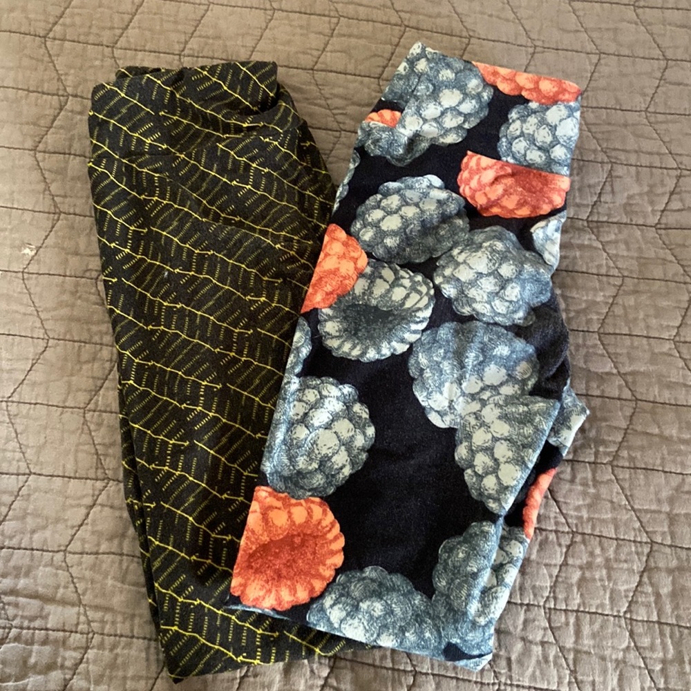 Two pairs of LuLaRoe Tween Leggings
